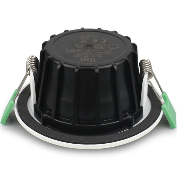 Llitt Ellen innfelt downlight dim-til-varm 520lm IP65 3-pak hvit