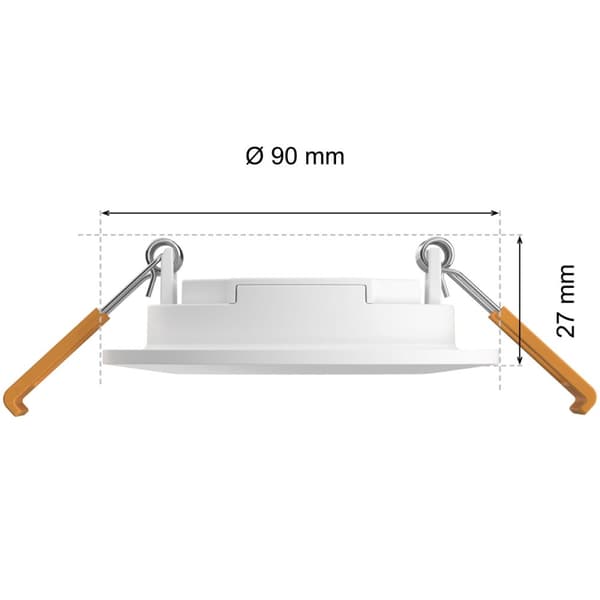 Philips Hue Slim Downlight S 90mm White and Color Ambiance Vit 1-pack