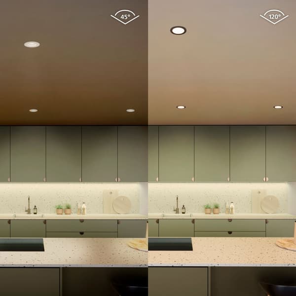 Philips Hue Slim Downlight S 90mm White and Color Ambiance Svart 3-pack