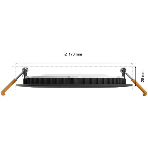 Philips Hue Slim Downlight L 170 mm hvit og Colour Ambiance Black 1-pk