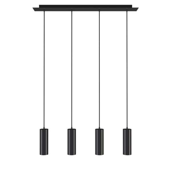 Lampe Lumea, længdejusterbare kabler - sort