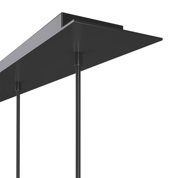Lampe Lumea, længdejusterbare kabler - sort