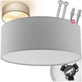 Miniatyrbild 1 av 11: Taklampa Circum, plafond i linne - grå