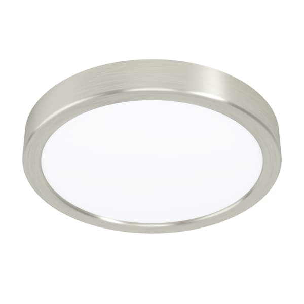 Eglo FUEVA 5 CEILING - Ø210 17W 2000LM - børstet stål Satin Stål, Hvit