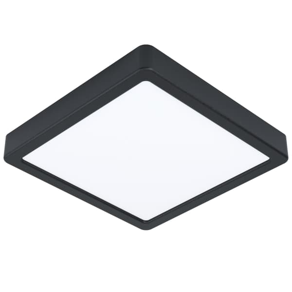 Eglo Fueva-Z taklampe svart 21x21 - TW - Zigbee, Bluetooth Sort, Hvit