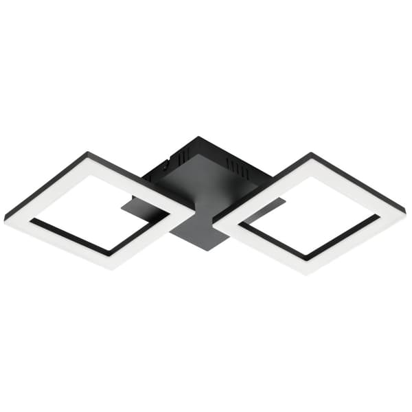 Eglo Paranday-Z loftslampe med firkanter sort 47x22,5 - TW - Zigbee, Bluetooth