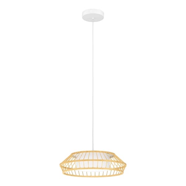 Eglo Yuku-Z pendellampe bambus Ø46 - RGB + TW - Zigbee, Bluetooth