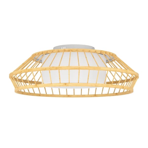 Eglo Yuku-Z taklampa bambu Ø46 - RGB + TW - Zigbee, Bluetooth