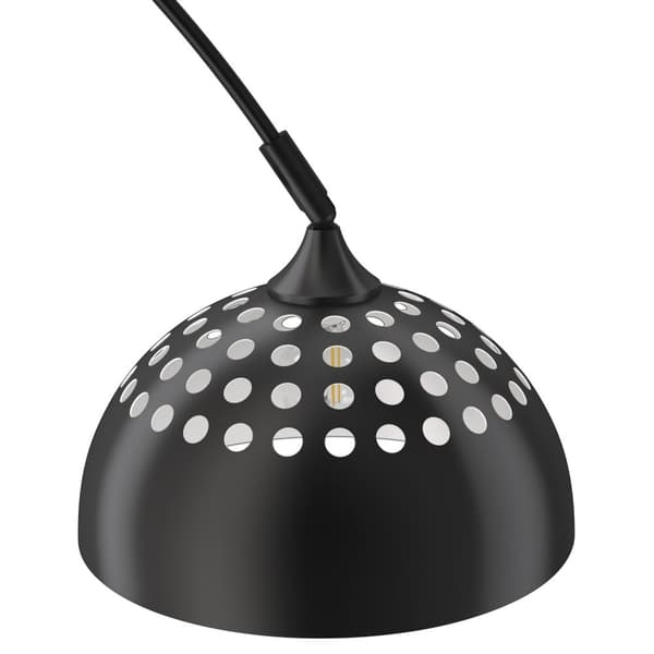 Gulvlampe Arcus, stål, retro-stil, 60W - sort