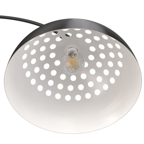 Gulvlampe Arcus, stål, retro-stil, 60W - sort