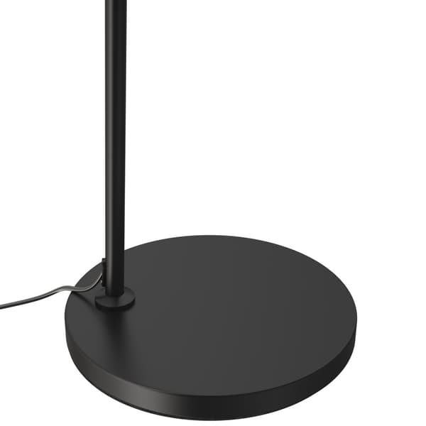 Gulvlampe Arcus, stål, retro-stil, 60W - sort