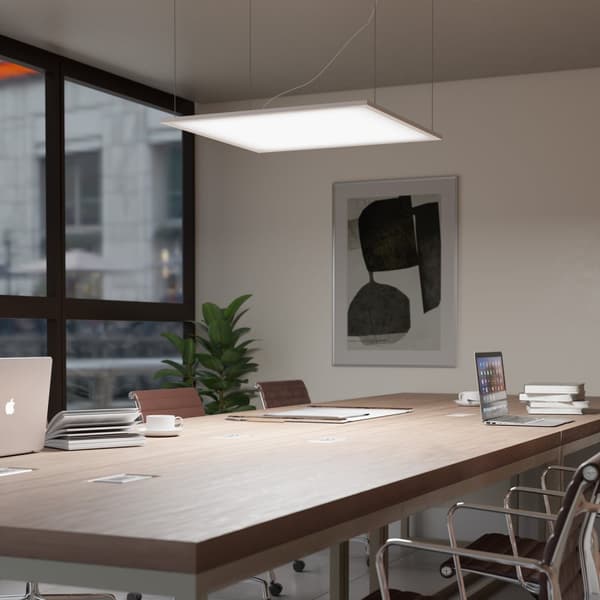 LED-panel Lucerna, ultratunn, varmvit, strömsnål - 62 x 62 cm