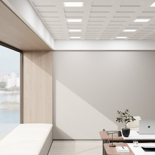 LED panel Lucerna, ultraflad, varm hvid, strømbesparende - 29,5 x 29,5 cm