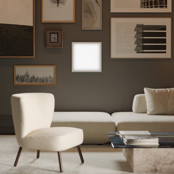 LED panel Lucerna, ultraflad, varm hvid, strømbesparende - 45 x 45 cm
