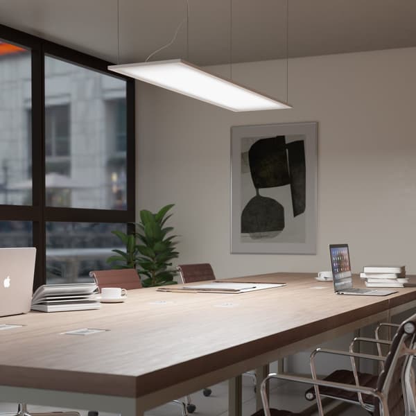 LED panel Lucerna, ultraflad, varm hvid, strømbesparende - 119,5 x 29,5 cm