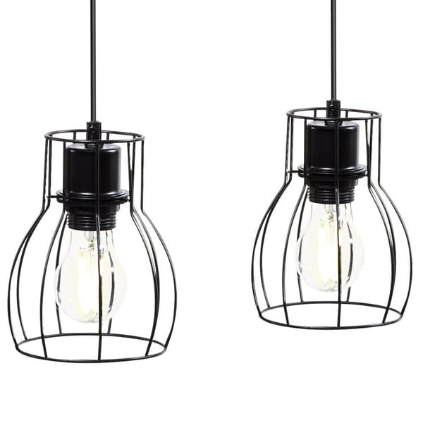 Loftlampe Woody, med træbjælke, 40 W - sort/brun
