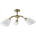 Miniatyrbillede 1 af 5: Loftslampe Activejet NIKITA 3P Patyna Hvid Metal Glas 120 W