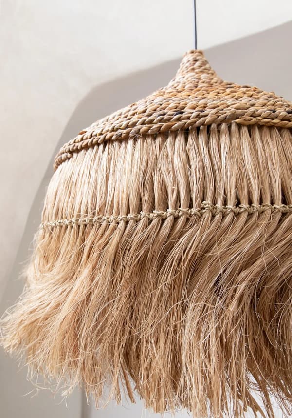 Abaca Hoola -riippuvalaisin - Luonnollinen - L