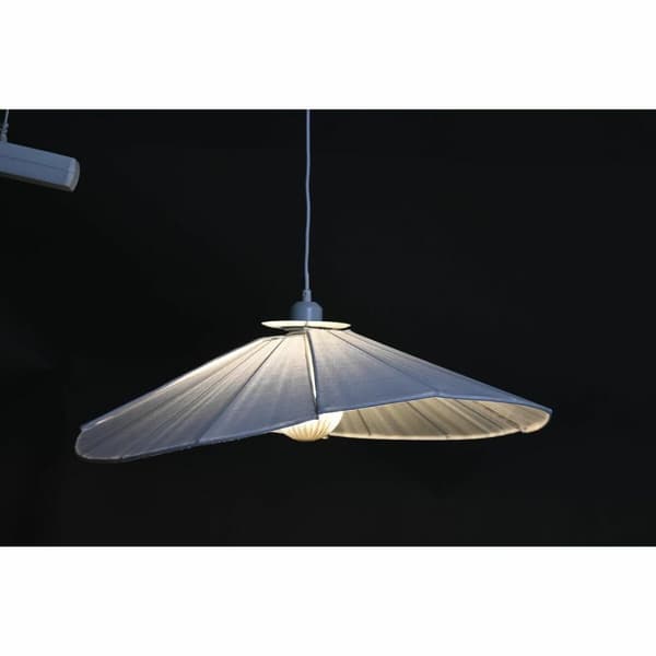 Taklys DKD Home Decor Metall Lin Hvit 50 W (68 x 68 x 21 cm)