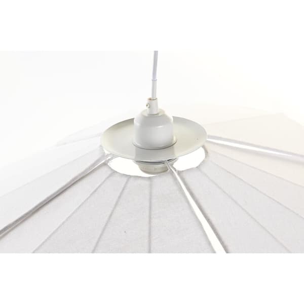 Taklys DKD Home Decor Metall Lin Hvit 50 W (68 x 68 x 21 cm)