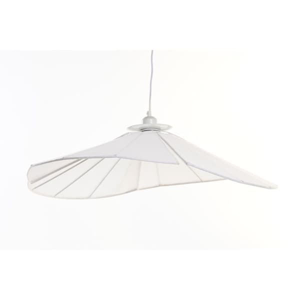 Taklys DKD Home Decor Metall Lin Hvit 50 W (68 x 68 x 21 cm)