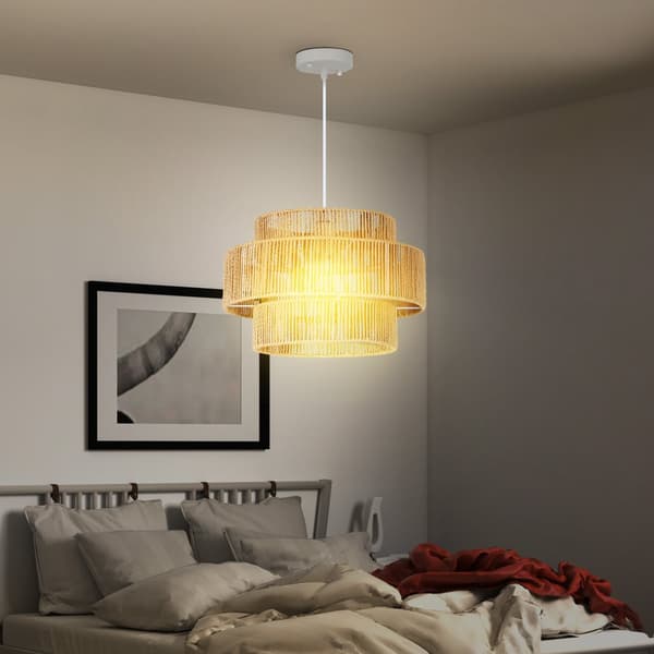 Pendel Lampe, 40x40x177 cm, Brun