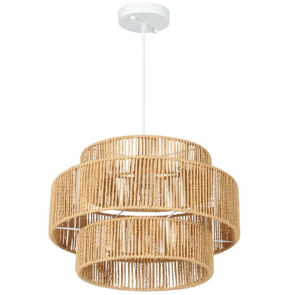 Pendel Lampe, 40x40x177 cm, Brun