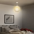 Miniatyrbillede 2 af 9: Pendel Lampe, 3D Mond, 30x30x30 cm, Hvid
