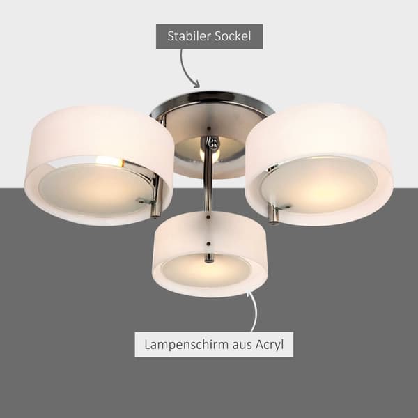 Kattokohdevalaisin, LED, Ø64xK20 cm, valkoinen