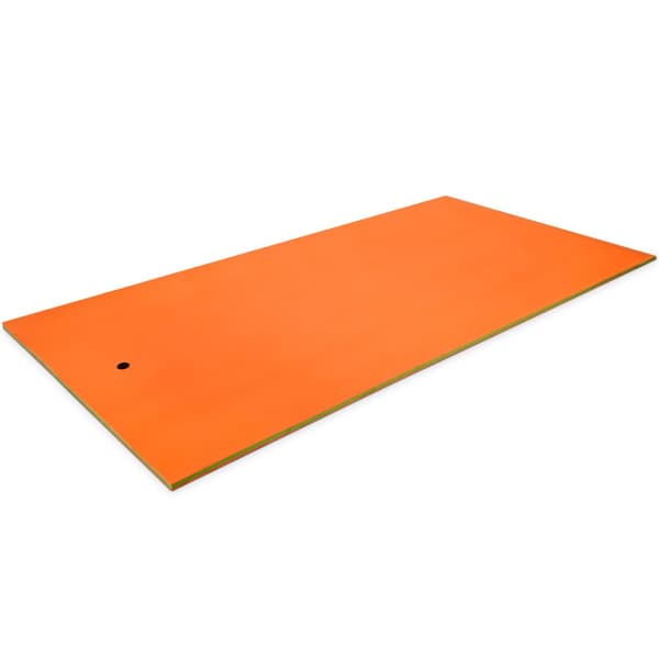 Flytande vattenmatta, 137x72x1,5 tum, Orange