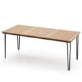 Miniatyrbillede 1 af 8: Udendørs bord, 200x90x75 cm, Naturlig sort