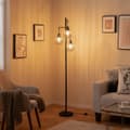 Miniatyrbillede 5 af 7: Gulvlampe, 25x168 cm, Sort
