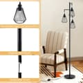 Miniatyrbillede 2 af 7: Gulvlampe, 25x168 cm, Sort