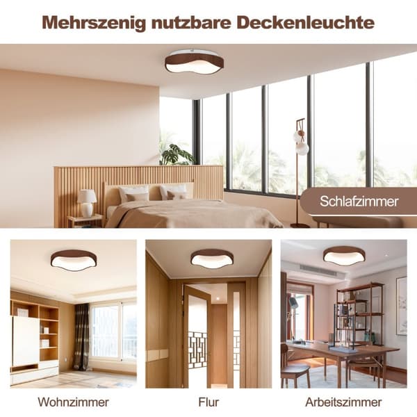 LED loftlys, 24W, 41,5x10 cm, Natur