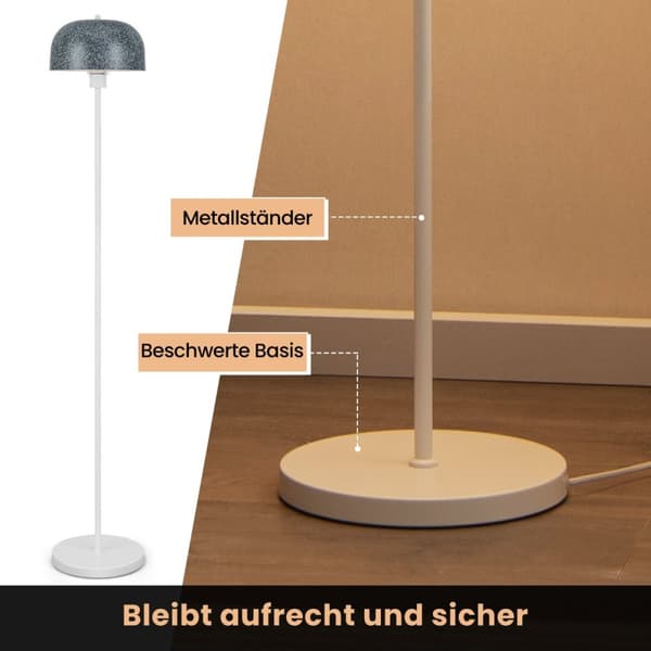 Gulvlampe, 26x146 cm, Grå