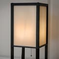 Miniatyrbillede 4 af 8: Bogreol med lampe, 26x26x160 cm, Sort og Hvid