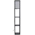 Miniatyrbillede 5 af 8: Lampe med Bogreol, 160x26,7x26,7 cm, Sort