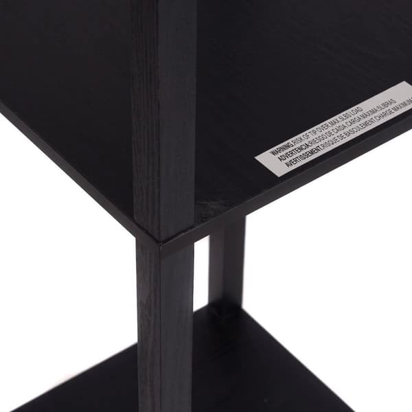 Lampe med Bogreol, 160x26,7x26,7 cm, Sort
