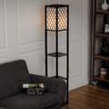 Miniatyrbillede 2 af 8: Lampe med Bogreol, 160x26,7x26,7 cm, Sort