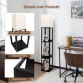 Miniatyrbillede 8 af 8: Gulvlampe, 26x26x159,5 cm, Sort Beige
