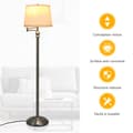 Miniatyrbillede 8 af 8: Gulvlampe, 35,5x152 cm, beige