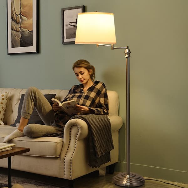 Gulvlampe, 35,5x152 cm, beige