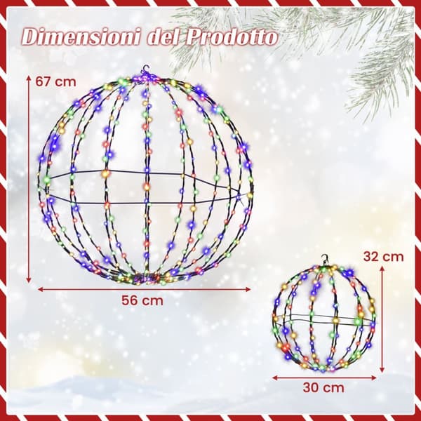 Dekorative bolde, 56x56x67 cm, 30x30x32 cm, Sort