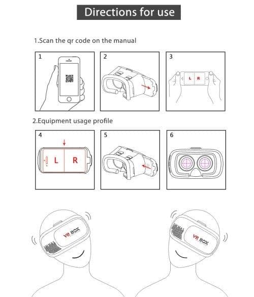 VR BOX 2.0 3D-lasit Bluetooth & Remote - 3,5-6" Näyttö