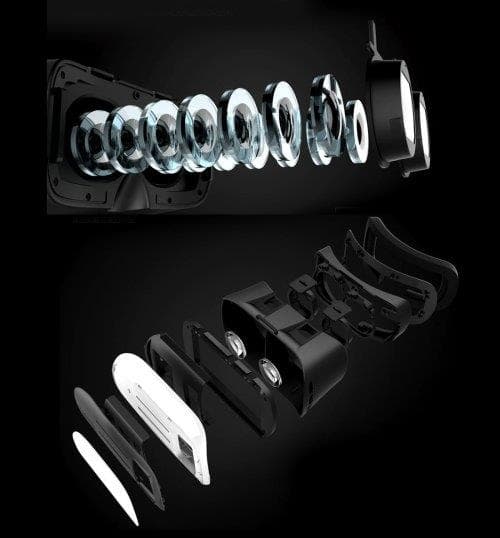 VR BOX 2.0 3D-lasit Bluetooth & Remote - 3,5-6" Näyttö