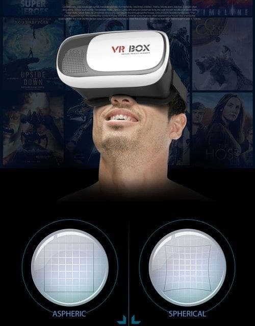 VR BOX 2.0 3D-lasit Bluetooth & Remote - 3,5-6" Näyttö