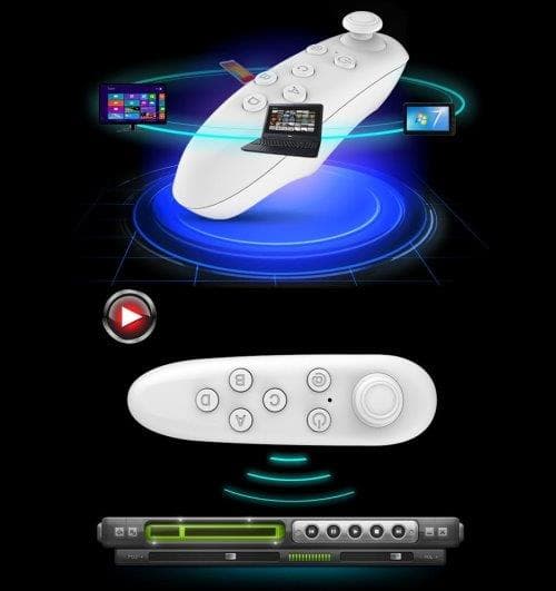 VR BOX 2.0 3D-lasit Bluetooth & Remote - 3,5-6" Näyttö
