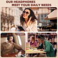 Miniatyrbilde 10 av 10: Kraftfulle bluetooth stereoheadset - Svart sammenfoldbart
