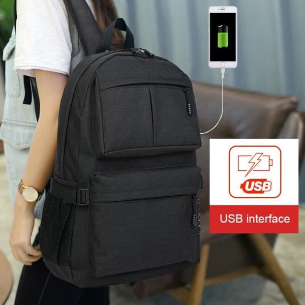 Laptop Ryggsekk opptil 15,6" med usb ladeport