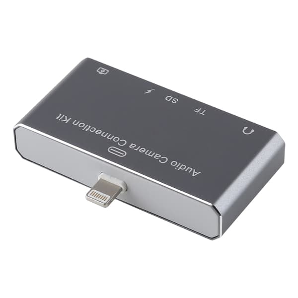 Usb kortinlukija 5in1 Sovitin iPhone - SD / 3,5mm Tyyppi-C